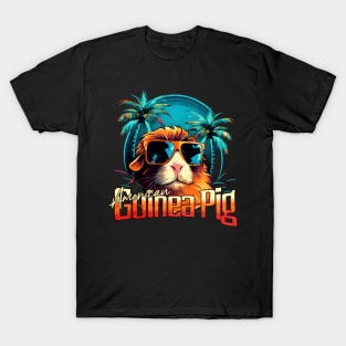 Retro Wave American Guinea Pig Miami T-Shirt